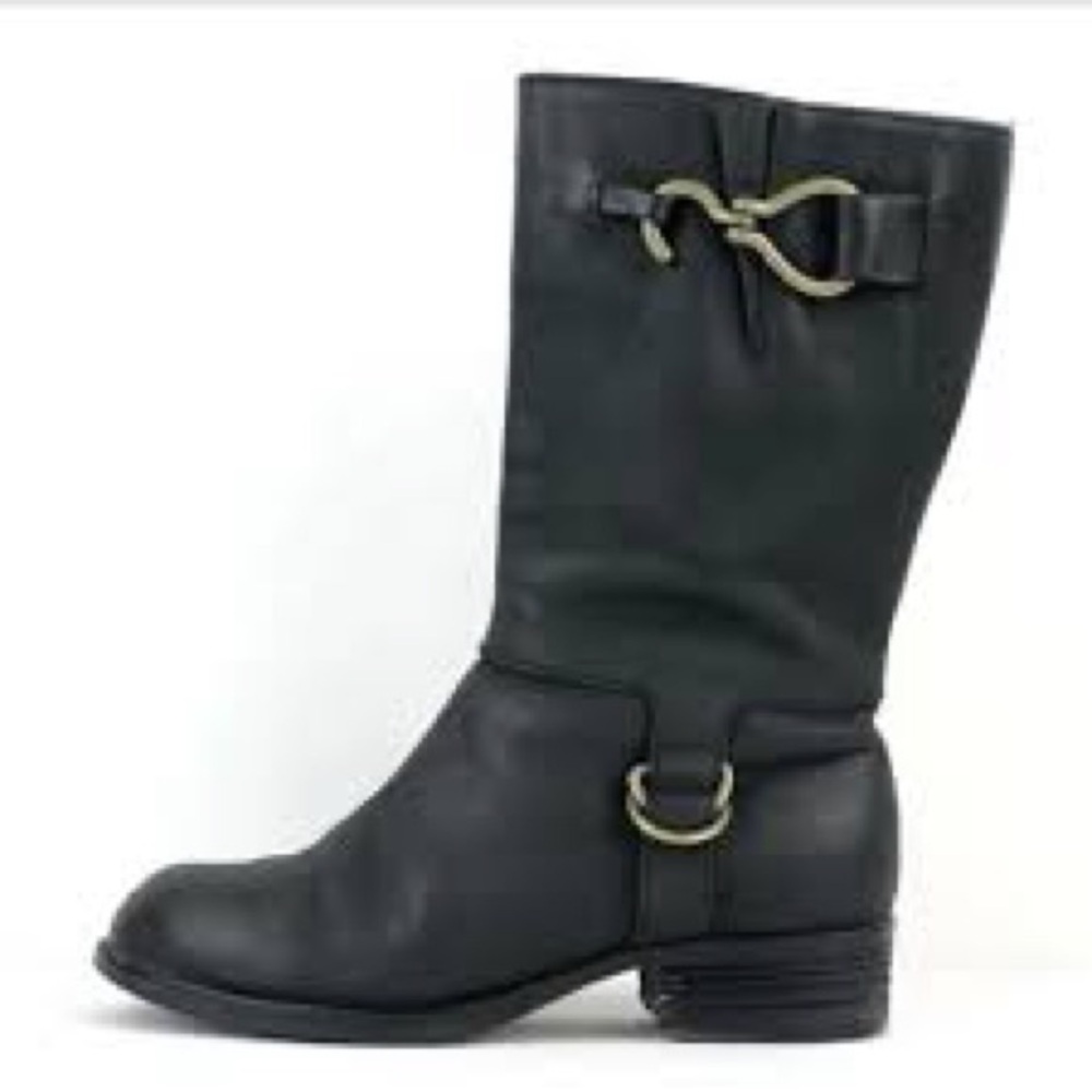 Cole Haan Black Leather Tantivy Air Women's Boots 7.5